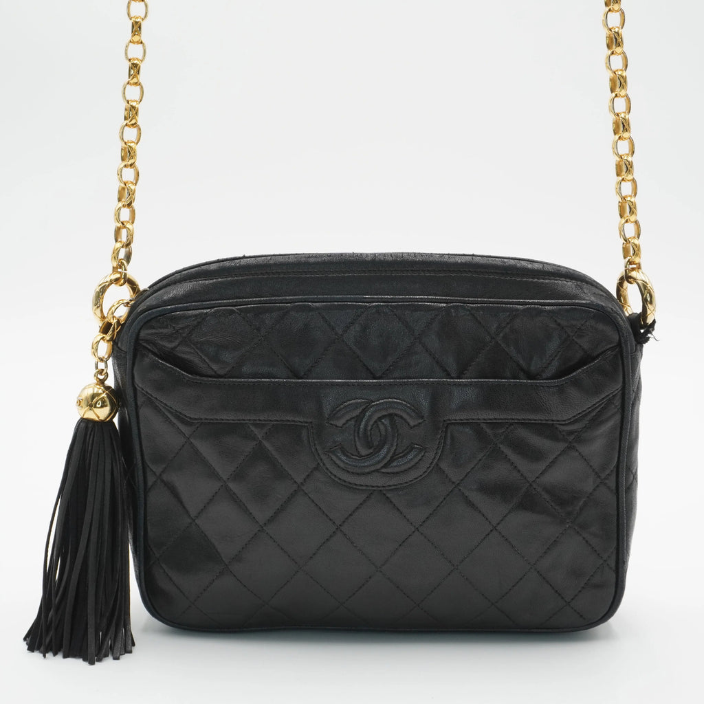 CHANEL Quilted Tassel Camera Crossbody Bag CHANEL