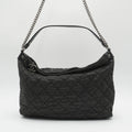 CHANEL Black Iridescent Quilted Daily Hobo Bag CHANEL