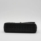 CHANEL Black Quilted Geometric Lambskin Classic Flap Bag CHANEL