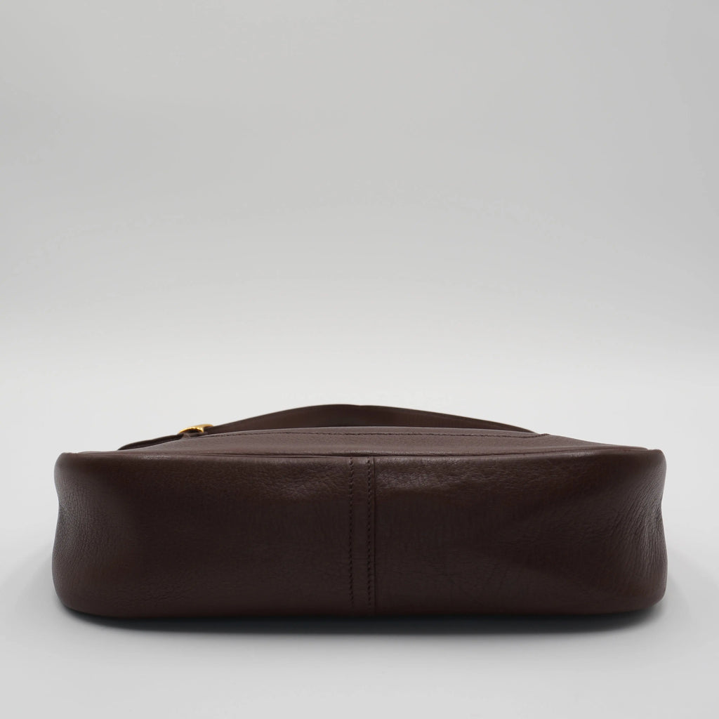 HERMES Trim 31 G Gold Hardware Leather Hobo Bag HERMES