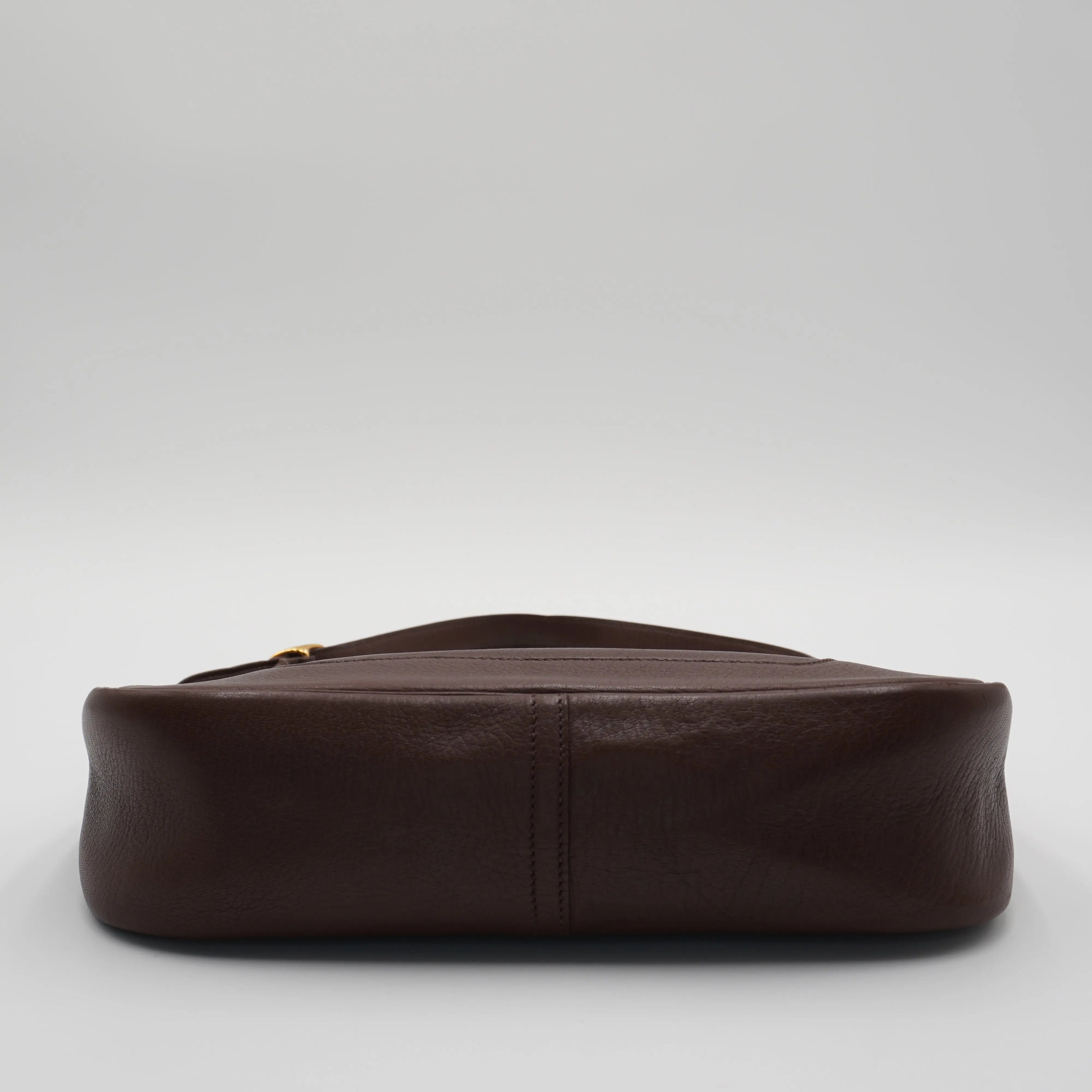 HERMES Trim 31 G Gold Hardware Leather Hobo Bag HERMES