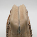 CHANEL Large Beige Quilted Camera Case Bag CHANEL