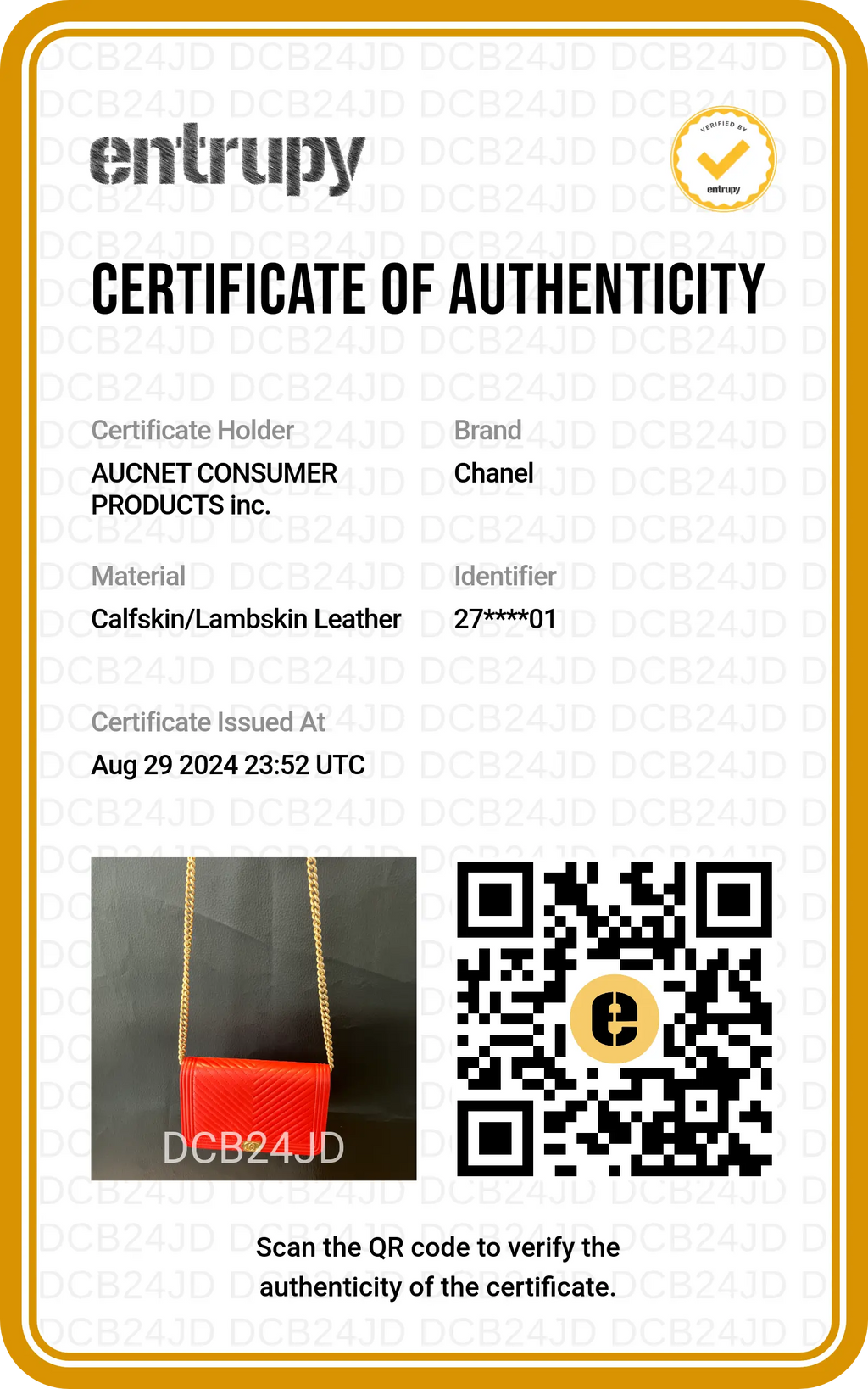 CHANEL Red V-Stitch Wallet on Chain - BAGPHIC