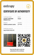 CHANEL Red V-Stitch Wallet on Chain - BAGPHIC