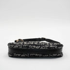 Dior Black & Gray Canvas Trotter Shoulder Bag DIOR