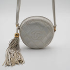 CHANEL Round Quilted Tassel Crossbody Bag CHANEL