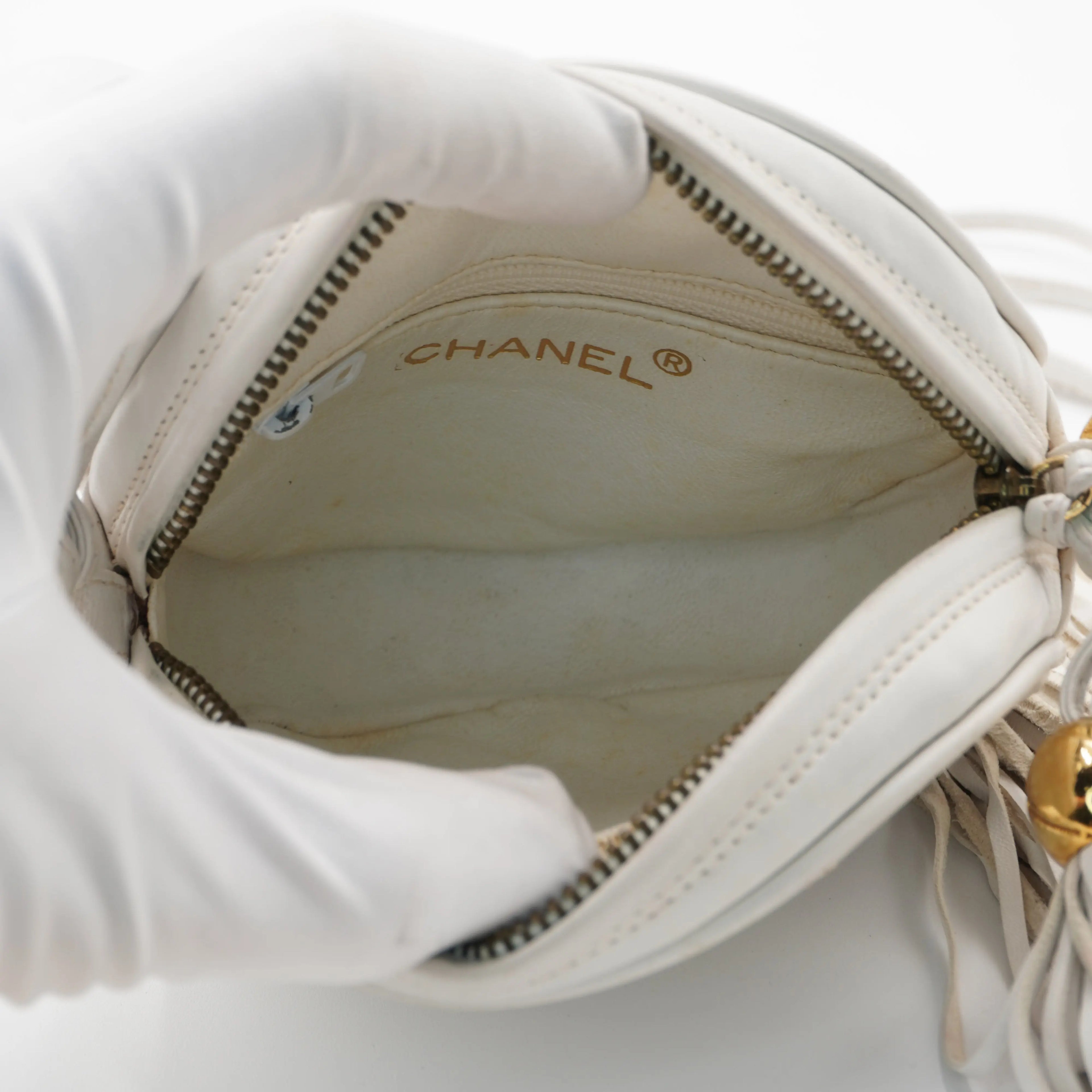 CHANEL Round Quilted Tassel Crossbody Bag CHANEL