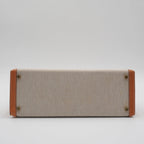 HERMES Cadena And Clochette Toile Ash With ST Kelly 35 HERMES