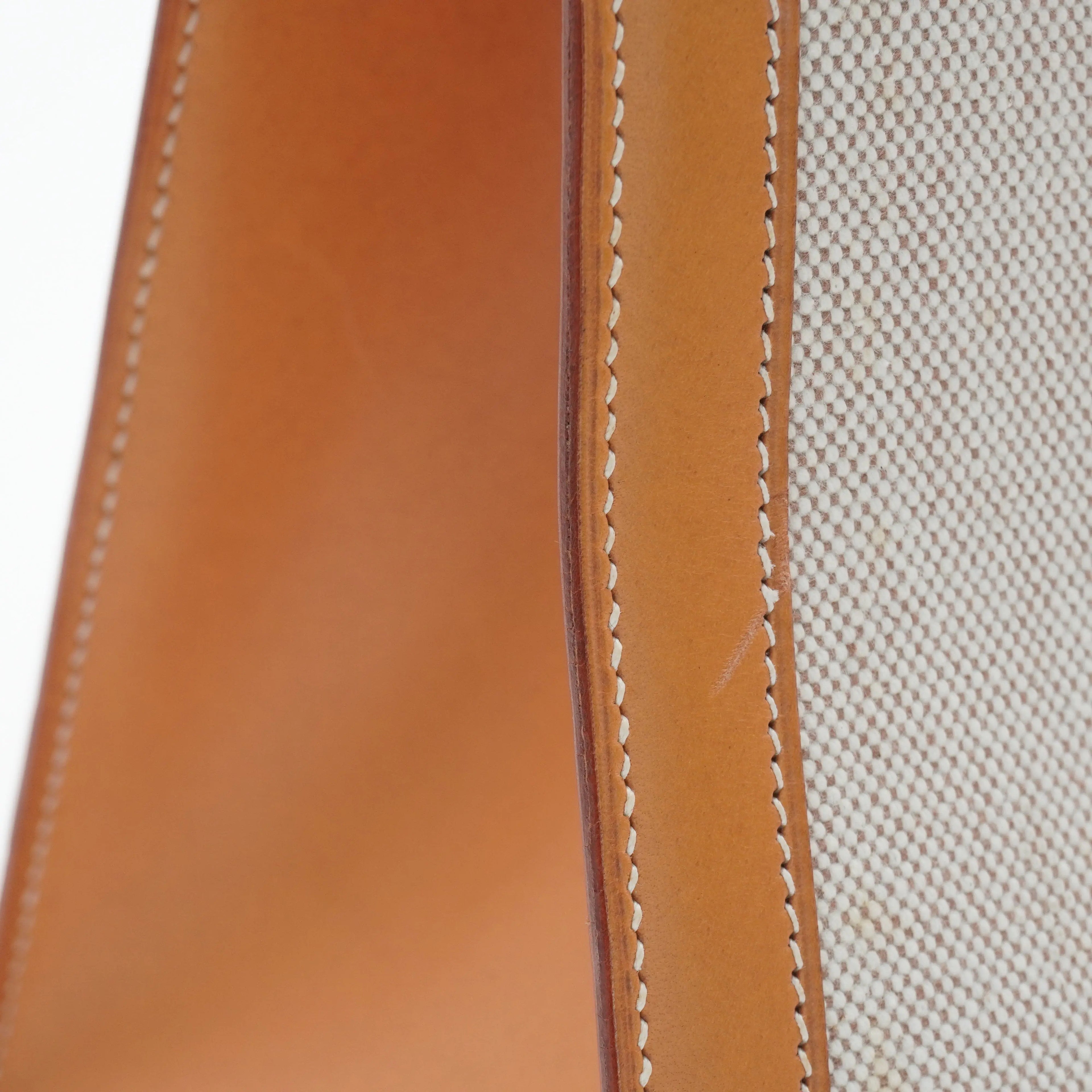 HERMES Cadena And Clochette Toile Ash With ST Kelly 35 HERMES