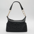 CHANEL Timeless Black Leather CC Shouder Bag CHANEL