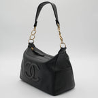 CHANEL Timeless Black Leather CC Shouder Bag CHANEL
