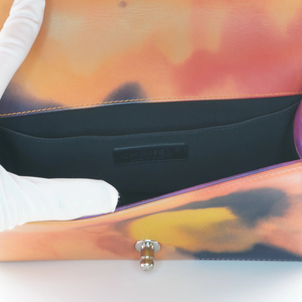 CHANEL Limited Edition Flower Power Multicolor Boy Flap CHANEL