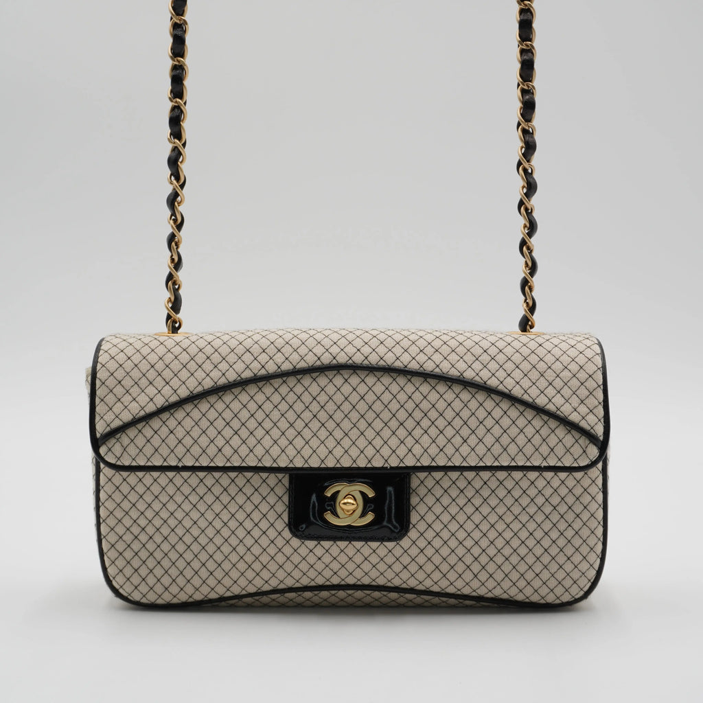 CHANEL East West Jersey Flap Bag CHANEL