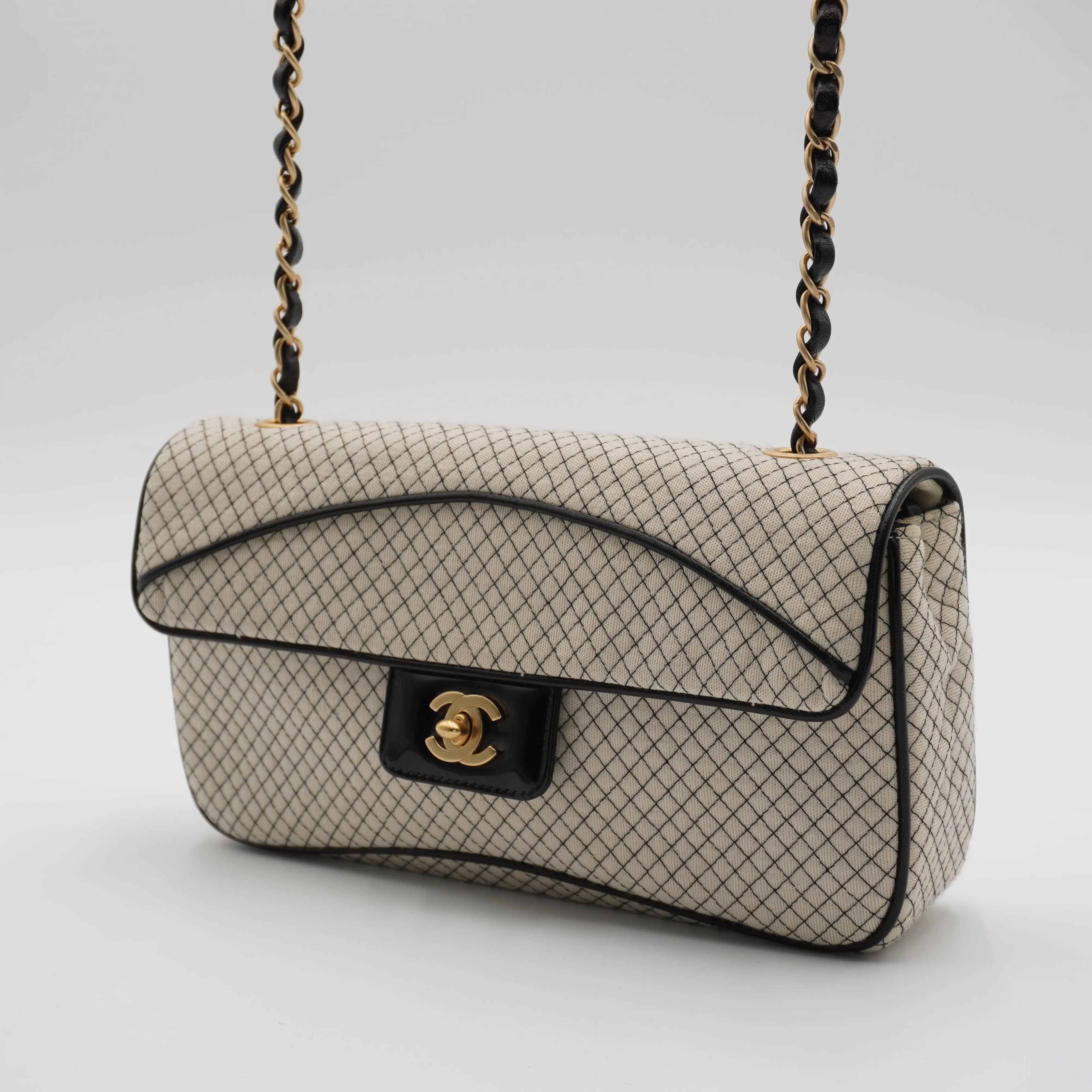CHANEL East West Jersey Flap Bag CHANEL