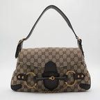 Gucci Horsebit GG Monogram Shoulder Bag GUCCI