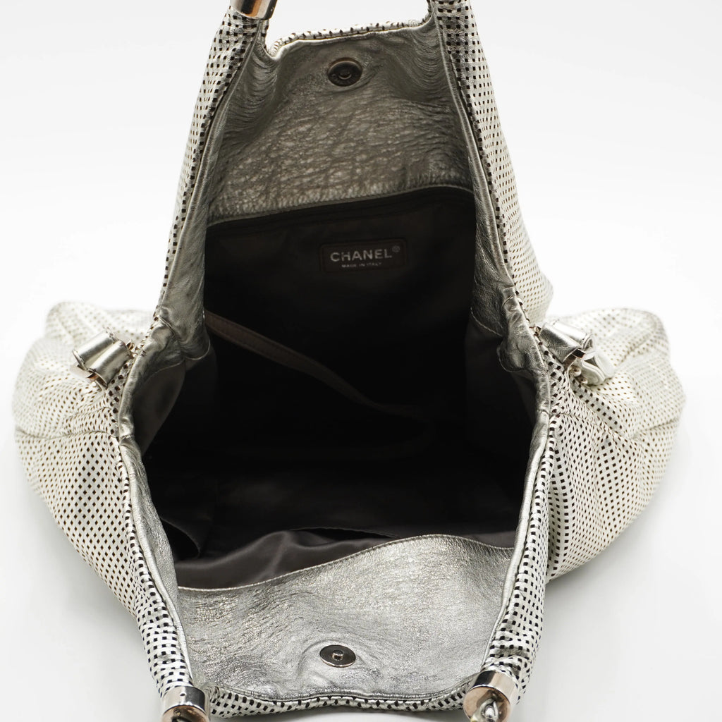 CHANEL Rodeo Drive Hobo Perforated Leather Bag CHANEL