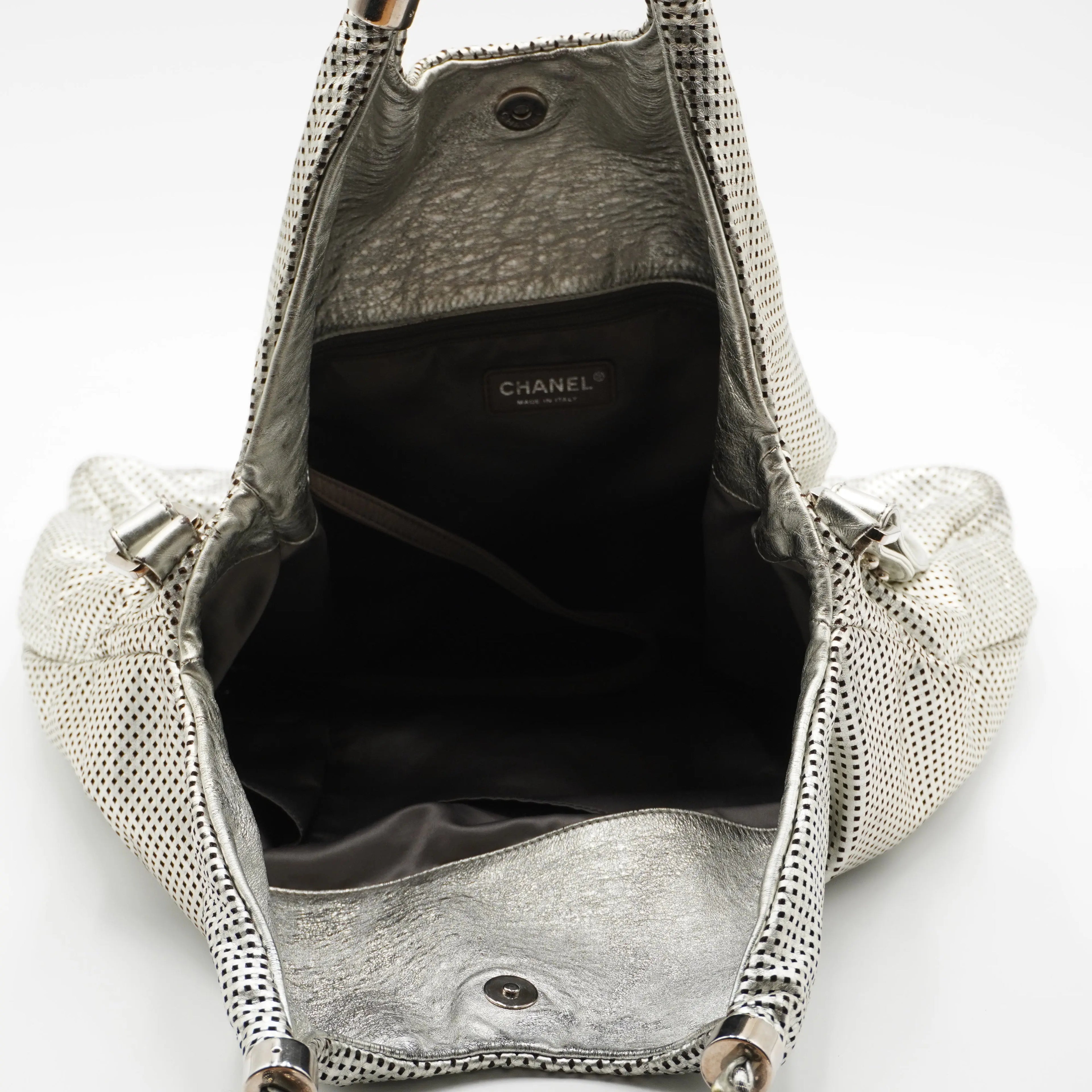 CHANEL Rodeo Drive Hobo Perforated Leather Bag CHANEL