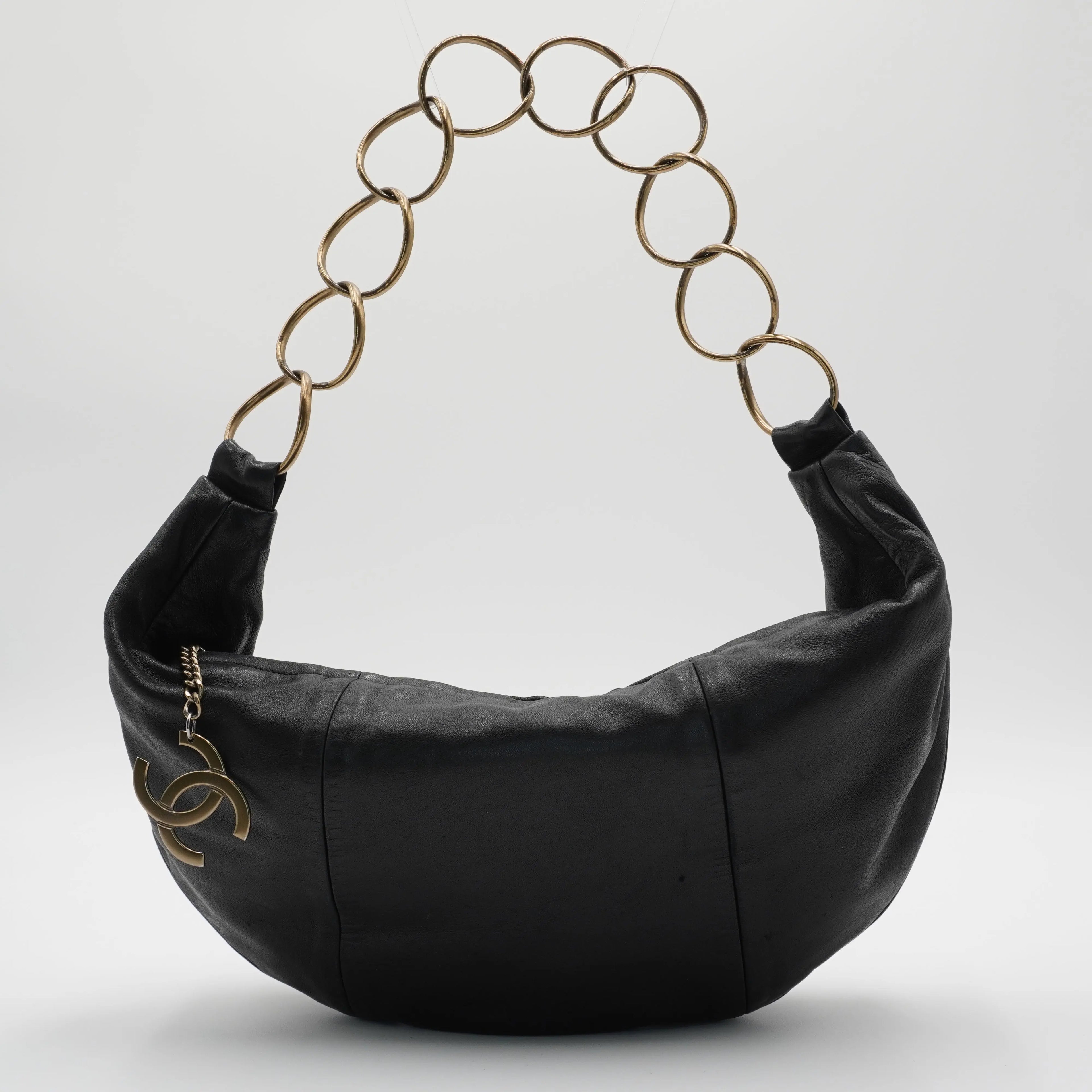 CHANEL Half Moon Shoulder Hobo Bag CHANEL