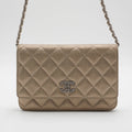 CHANEL Gold Quilted Paris-Salzburg Wallet on Chain CHANEL
