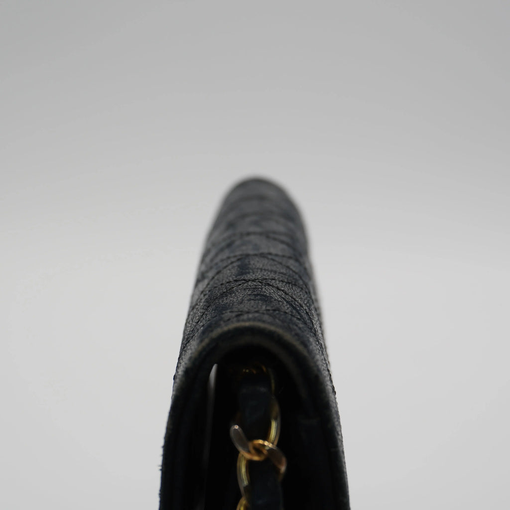 CHANEL Black Vintage Matelasse Mini Flap Crossbody Bag (Copy) CHANEL