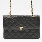 CHANEL Paris Limited Edition Two-Tone CC Logo Double Flap Bag - Very Good CHANEL