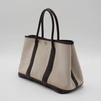 HERMES Garden Party TPM Marron Handbag with ST HERMES