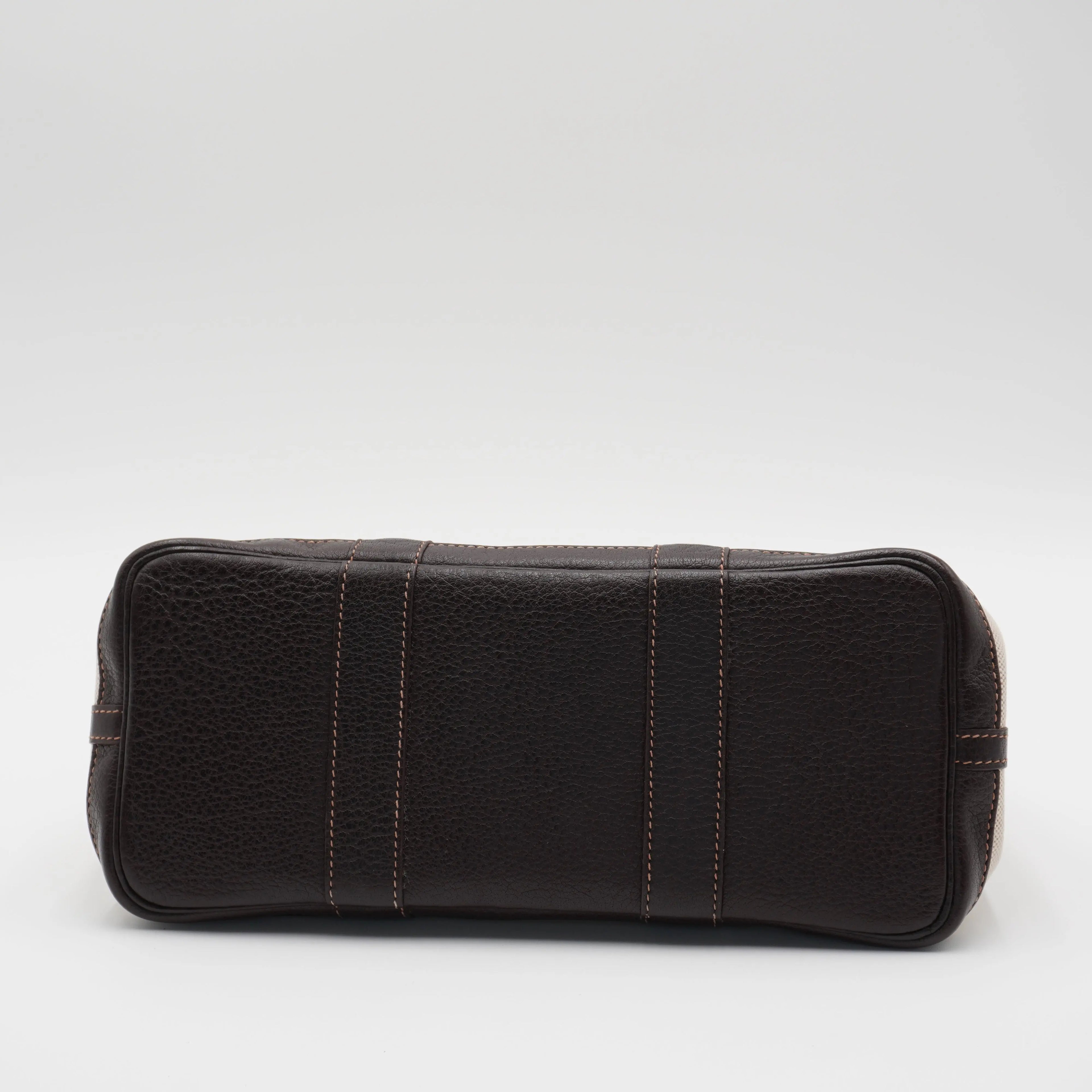 HERMES Garden Party TPM Marron Handbag with ST HERMES