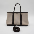 HERMES Garden Party TPM Marron Handbag with ST HERMES