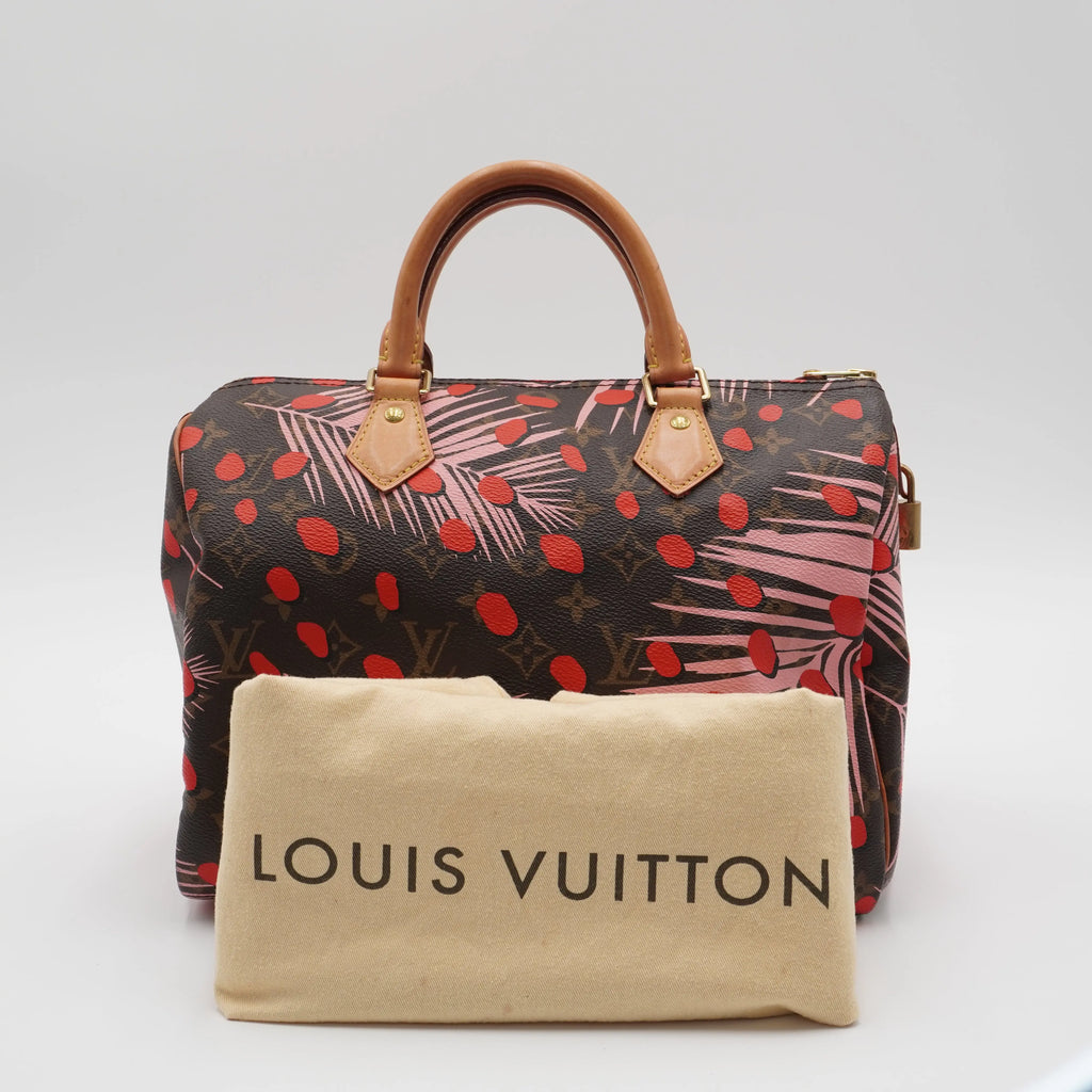 LOUIS VUITTON Limited Edition Monogram Canvas Jungle Dots Speedy Bag LOUIS VUITTON