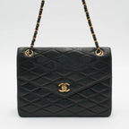 CHANEL Vintage Quilted Leather Envelope Flap Bag CHANEL