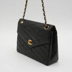 CHANEL Vintage Quilted Leather Envelope Flap Bag CHANEL