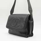 CHANEL Navy Lambskin CC Shoulder Bag CHANEL