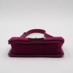 CHANEL Magenta Velvet Vintage Boy Bag CHANEL