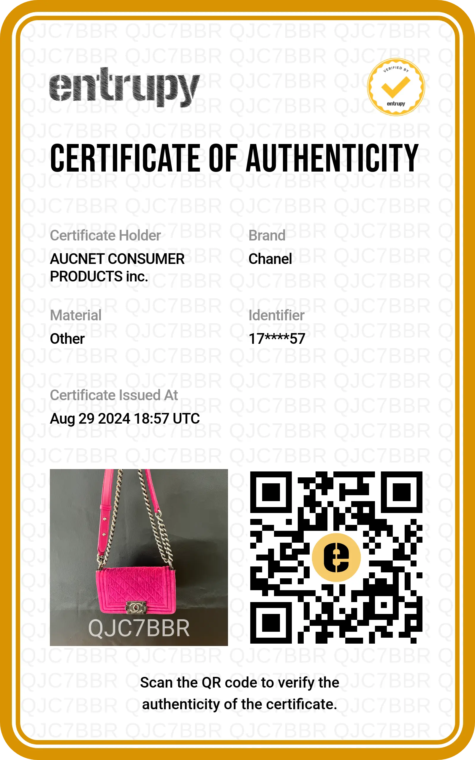 CHANEL Magenta Velvet Vintage Boy Bag CHANEL