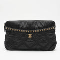CHANEL Grosgrain Large Foldable Tote Bag Pouch CHANEL