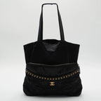 CHANEL Grosgrain Large Foldable Tote Bag Pouch CHANEL