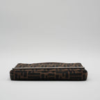 Fendi Canvas Zucca Metal Trim Shoulder Bag FENDI