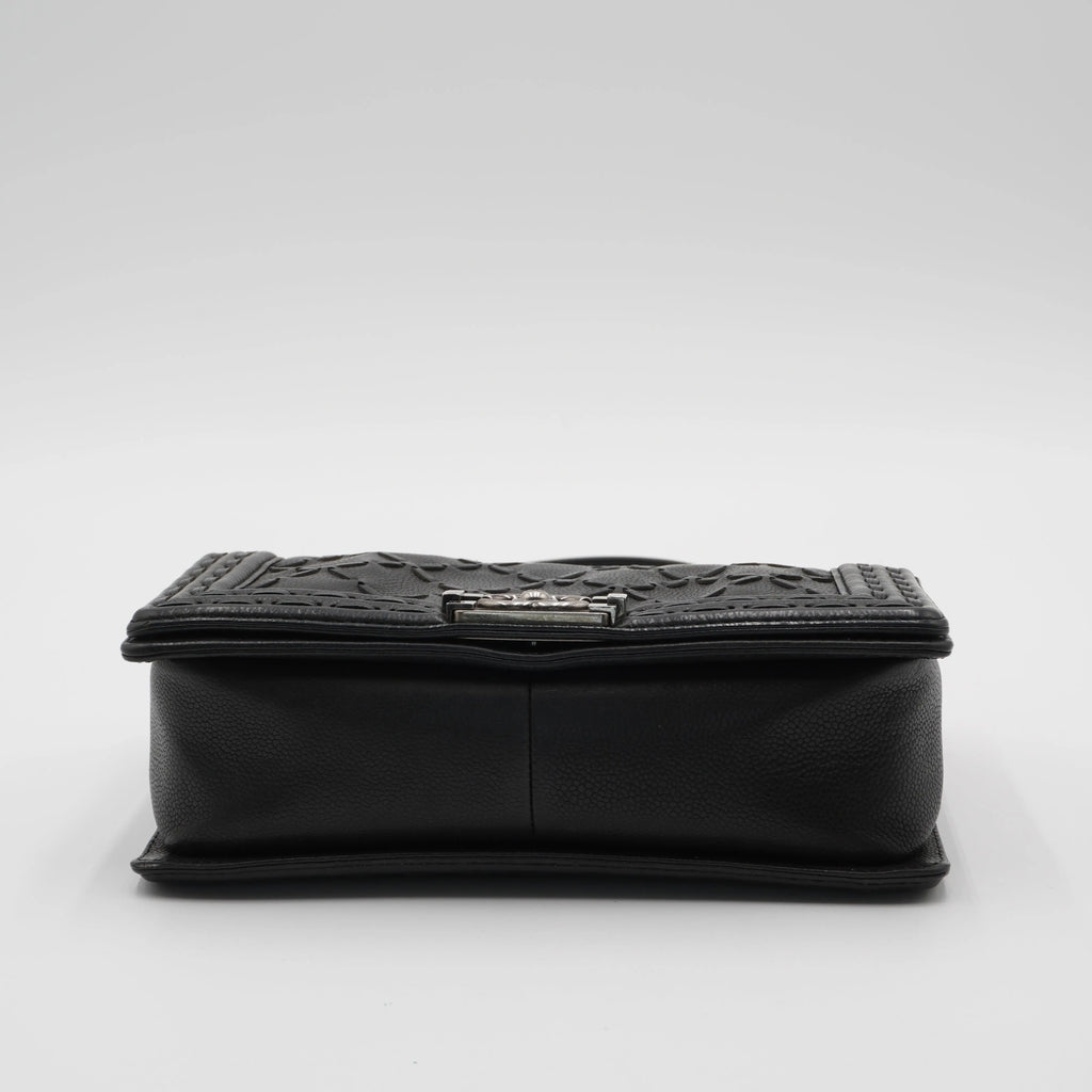 CHANEL Pairs-Dallas Stitched Caviar Leather Boy Bag CHANEL