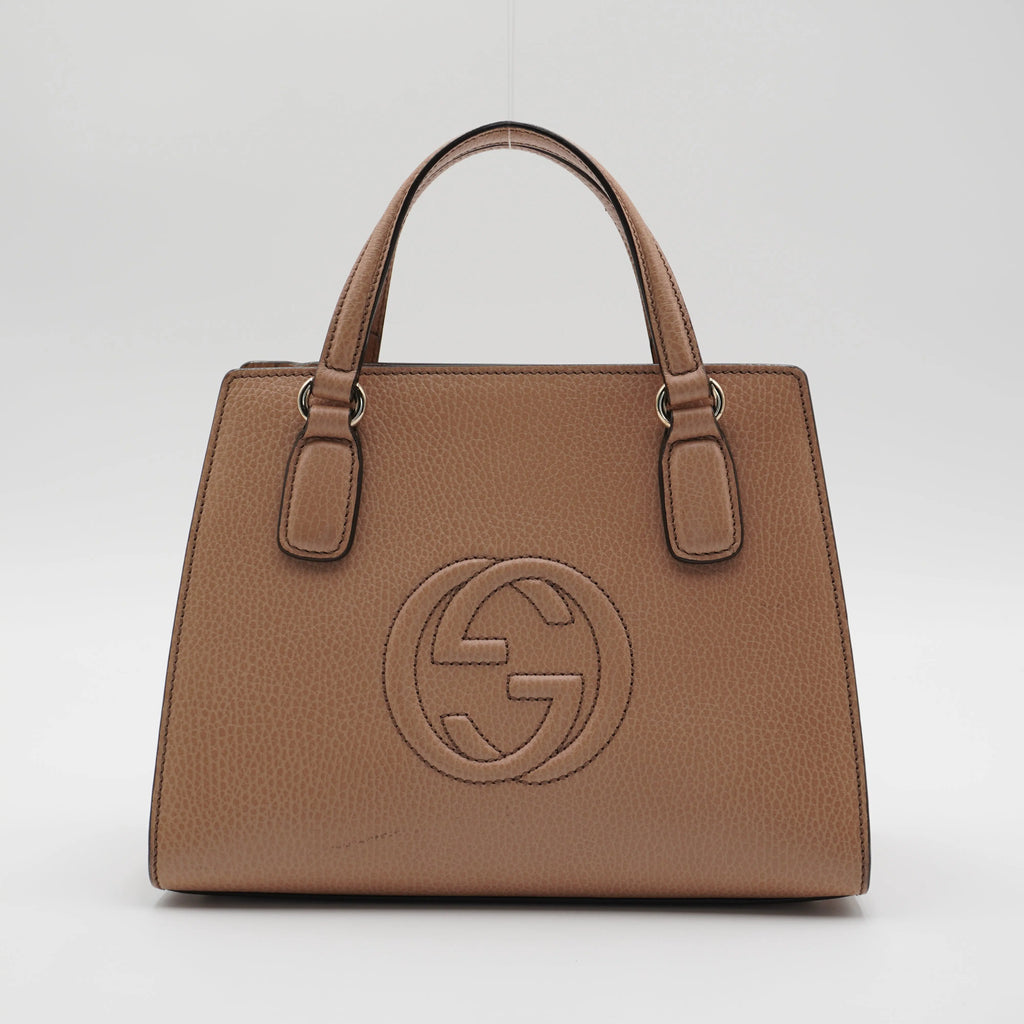 Gucci Beige Leather Soho 2-WAY Handbag