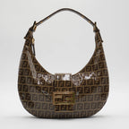 Fendi Vinyl Zucchino Canvas Croissant Bag FENDI