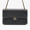 CHANEL Classic Black Quilted Leather Double Flap 26 Bag CHANEL