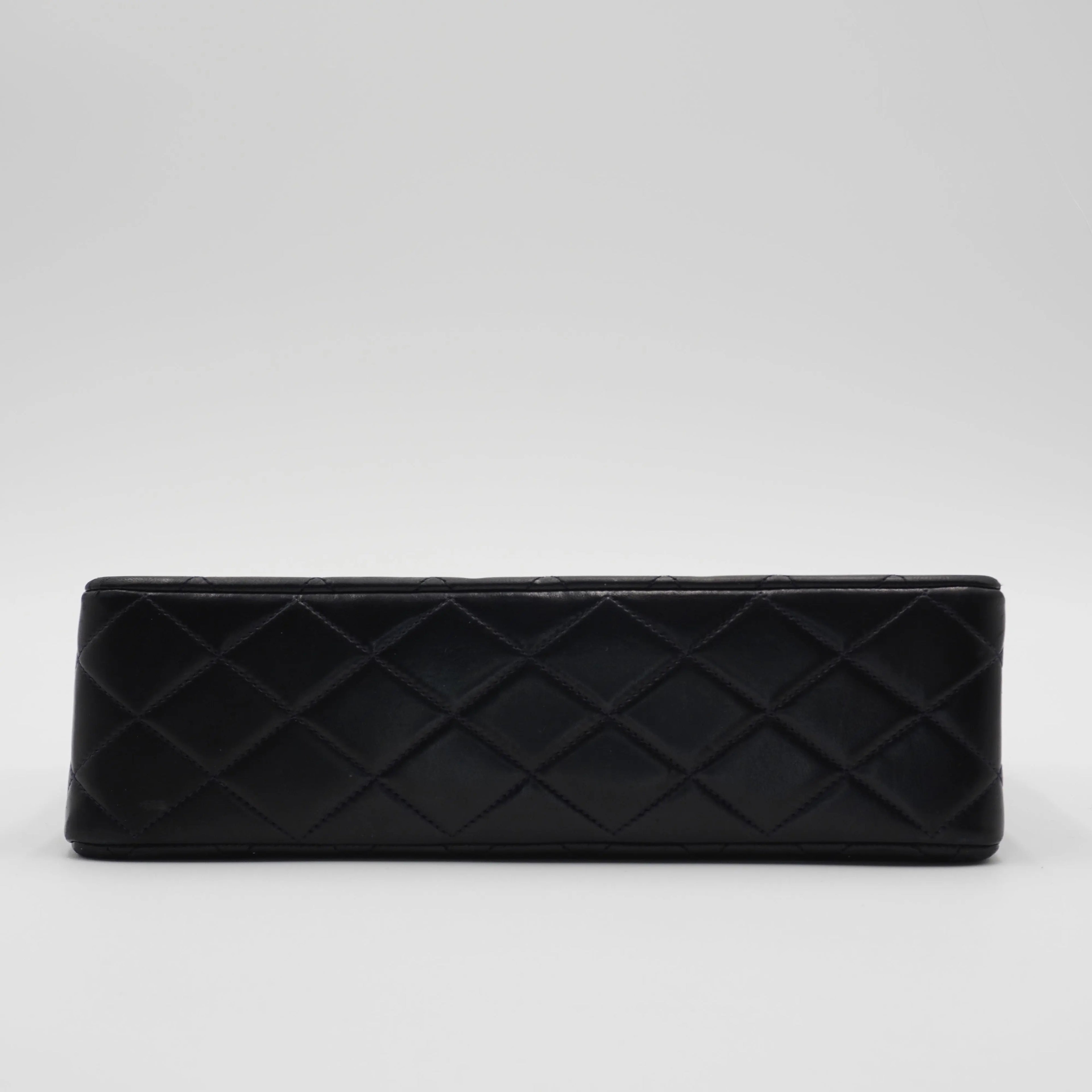 CHANEL Classic Black Quilted Leather Double Flap 26 Bag CHANEL