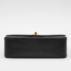 CHANEL Matelasse Black Diana Crossbody Flap Bag Lambskin Leather CHANEL