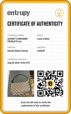 LOUIS VUITTON Brown Demiere Ebene Pochette Pouch - BAGPHIC