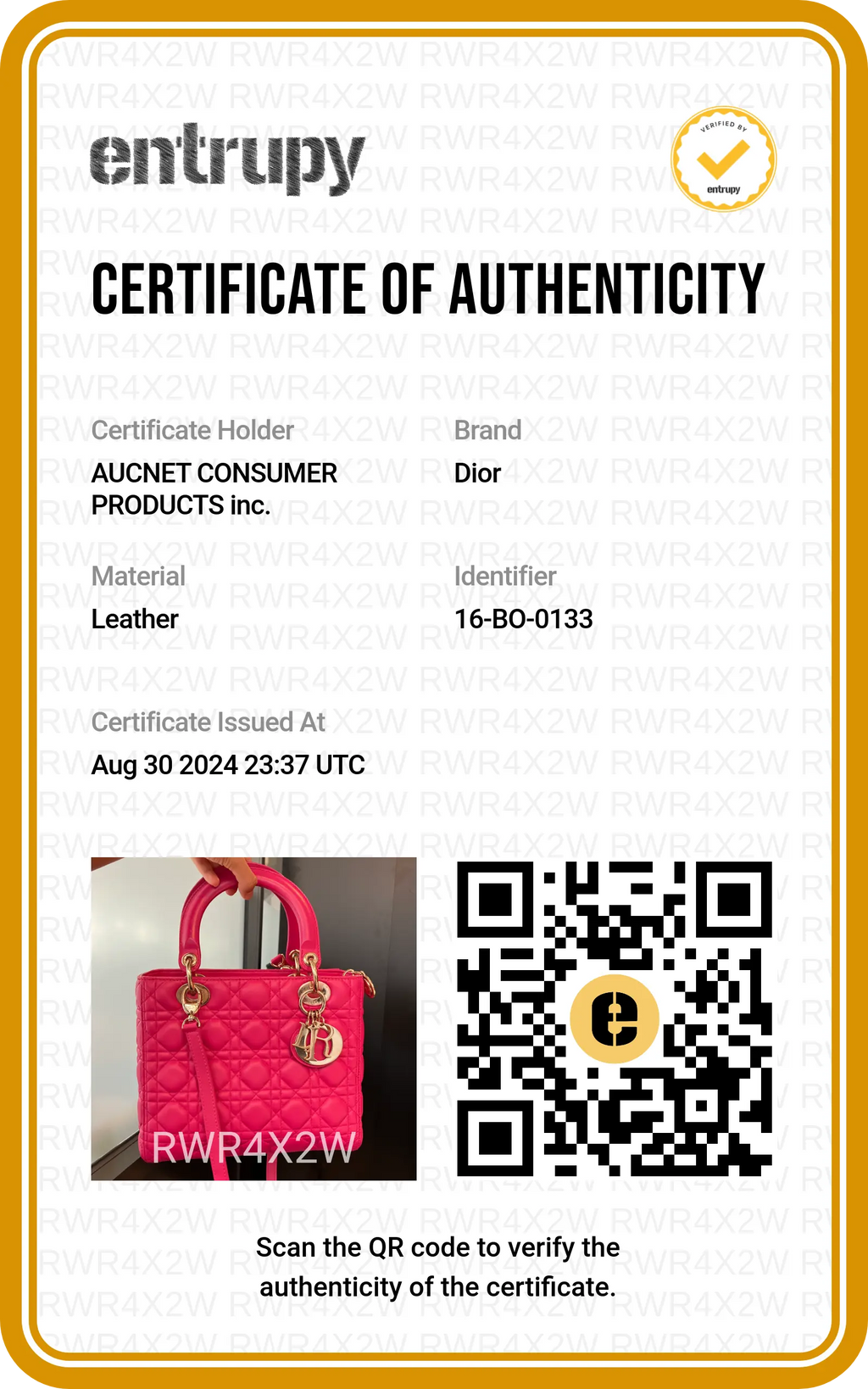 Dior Pink Cannage Lamb Lady Dior 2-Way Handbag - BAGPHIC