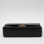 CHANEL Vintage Classic Black Lambskin Flap Gold Coco Hardware CHANEL