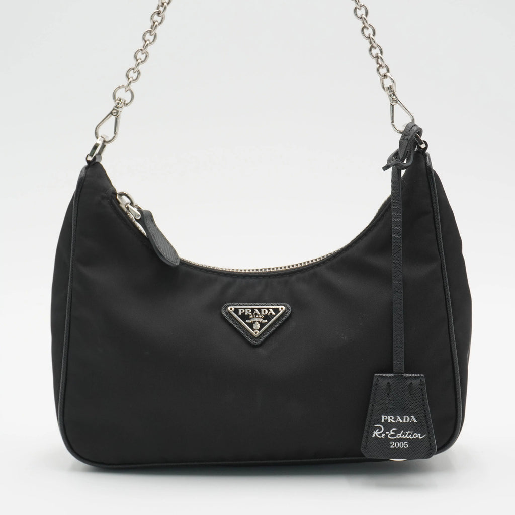 PRADA Black Nylon Re-Edition 2005 Shoulder Bag PRADA