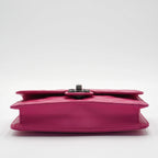 CHANEL Pink Quilted Lambskin Crossing Times Flap Bag CHANEL