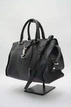 SAINT LAURENT Leather Monogram Downtown Cabas Sacthel Bag - BAGPHIC