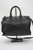 SAINT LAURENT Leather Monogram Downtown Cabas Sacthel Bag - BAGPHIC